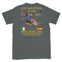 Load image into Gallery viewer, USS Saratoga (CV-60) 1994 Cruise Shirt