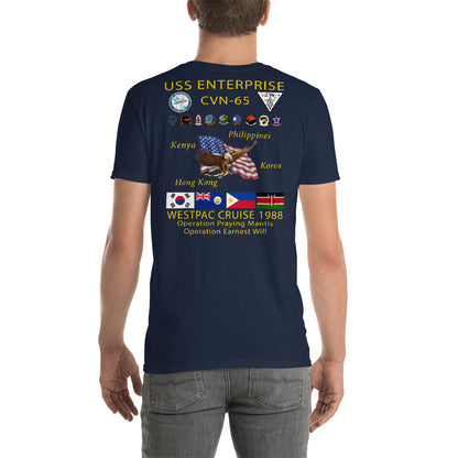 USS Enterprise (CVN-65) 1988 Cruise Shirt