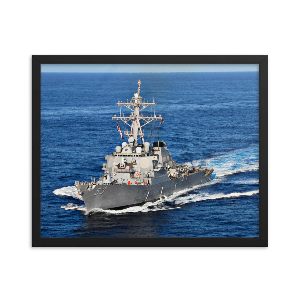 USS John Paul Jones (DDG-53) Framed Ship Photo