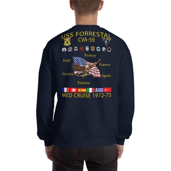 USS Forrestal (CVA-59) 1972-73 Cruise Sweatshirt
