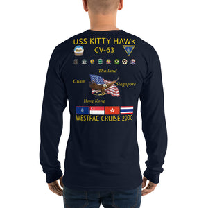 USS Kitty Hawk (CV-63) 2000 Long Sleeve Cruise Shirt