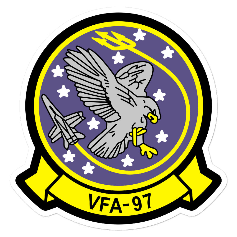 VFA-97 Warhawks Squadron Crest Vinyl Sticker