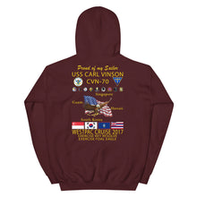 Load image into Gallery viewer, USS Carl Vinson (CVN-70) 2017 Cruise Hoodie - FAMILY