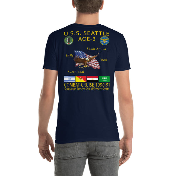 USS Seattle (AOE-3) 1990-91 Cruise Shirt
