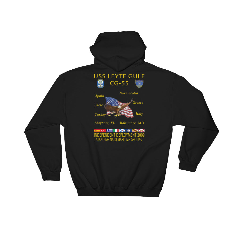 USS Leyte Gulf (CG-55) 2009 Cruise Hoodie