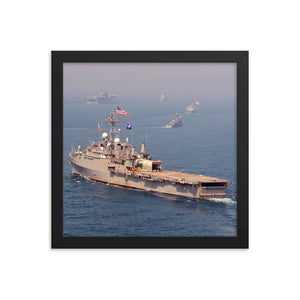 USS Denver (LPD-9) Framed Ship Photo