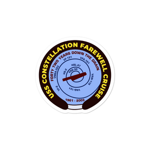 USS Constellation (CV-64) Farewell Cruise Vinyl Sticker