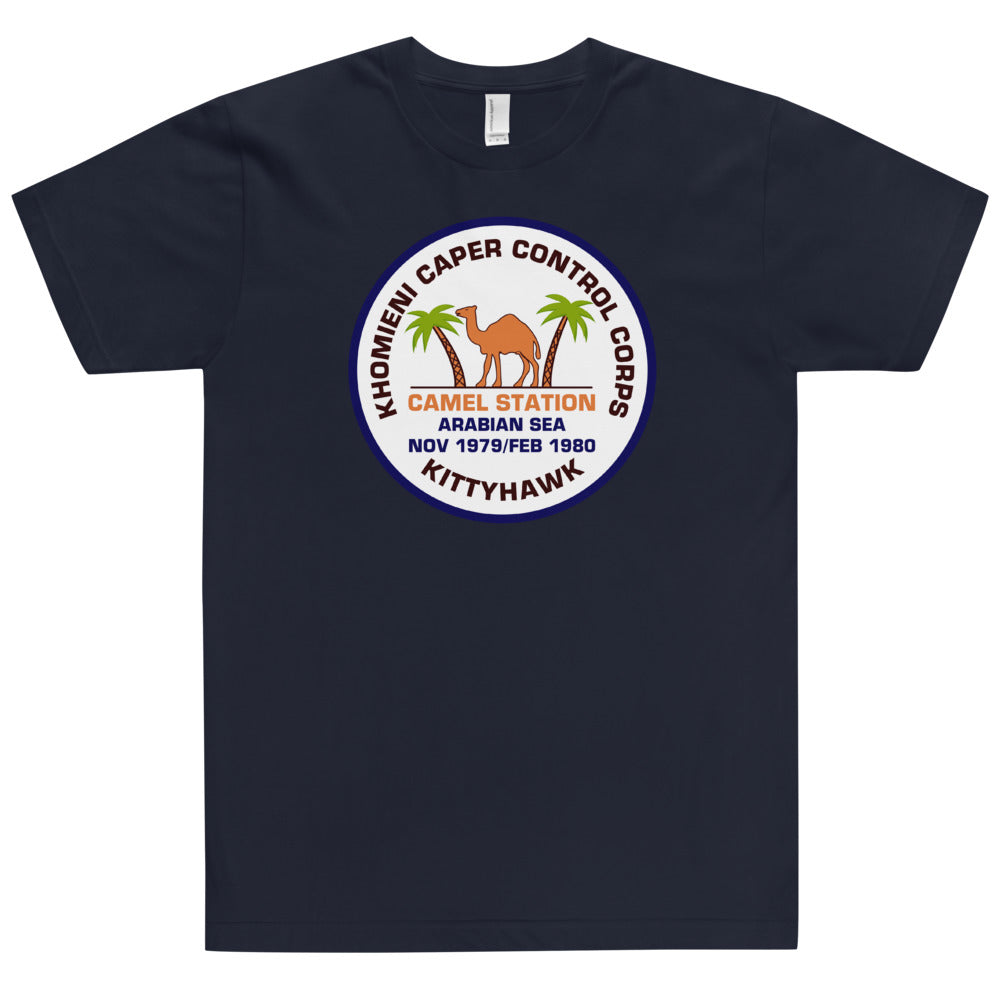 USS Kitty Hawk (CV-63) Khomieni Caper Control Corps '79-'80 T-Shirt