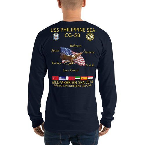 USS Philippine Sea (CG-58) 2014 Long Sleeve Cruise Shirt