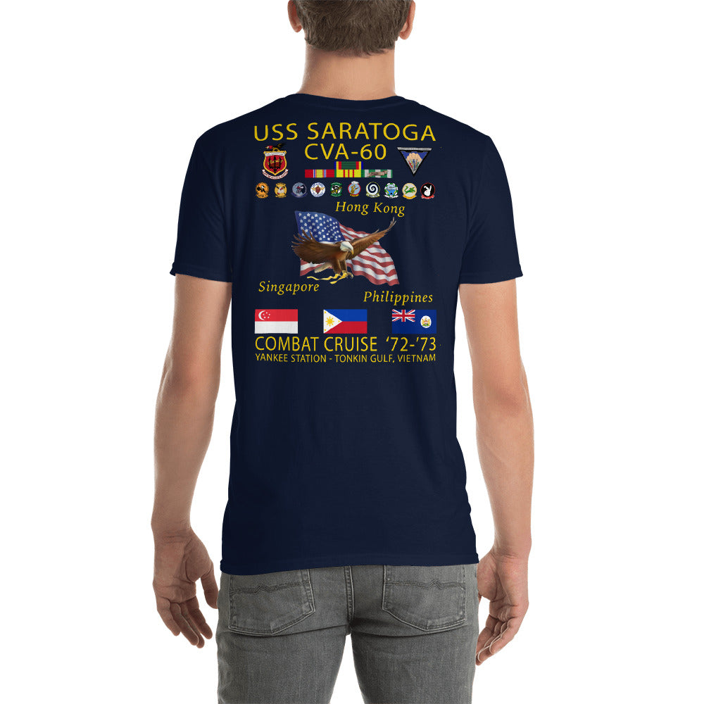 USS Saratoga (CVA-60) 1972-73 Cruise Shirt