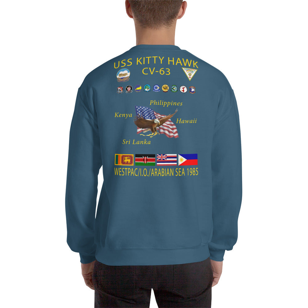 USS Kitty Hawk (CV-63) 1985 Cruise Sweatshirt