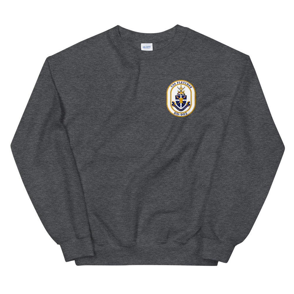 USS Fletcher (DD-992) Ship's Crest Sweatshirt