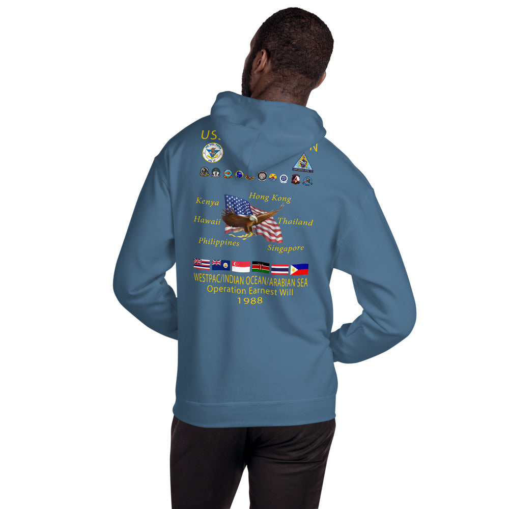 USS Carl Vinson (CVN-70) 1988 Cruise Hoodie