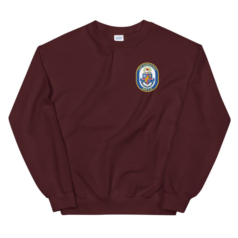 USS Honolulu (SSN-718) Ship's Crest Sweatshirt