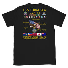 Load image into Gallery viewer, USS Coral Sea (CVA-43) 1969-70 Cruise Shirt