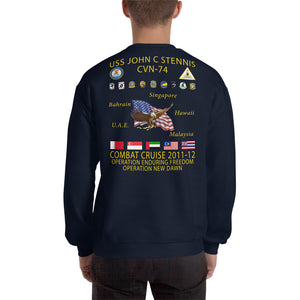 USS John C. Stennis (CVN-74) 2011-12 Cruise Sweatshirt