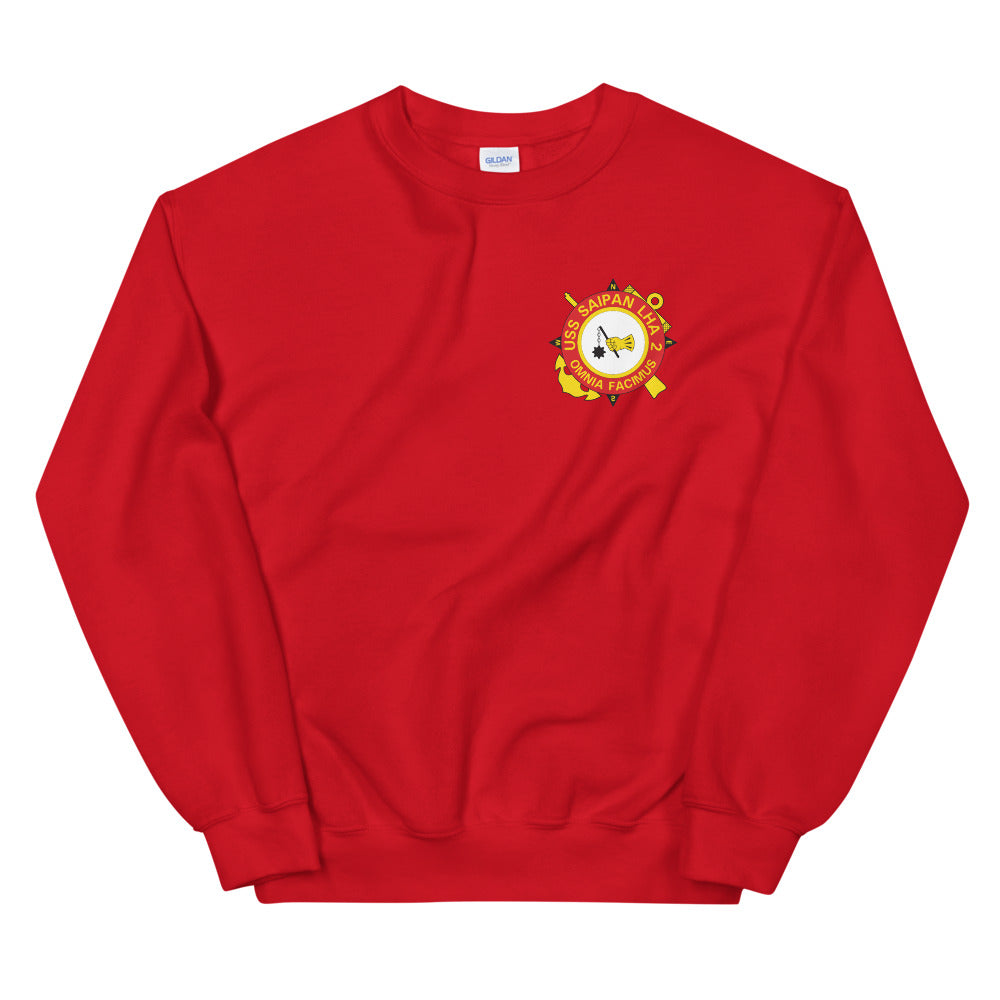 USS Saipan (LHA-2) Ship's Crest Sweatshirt