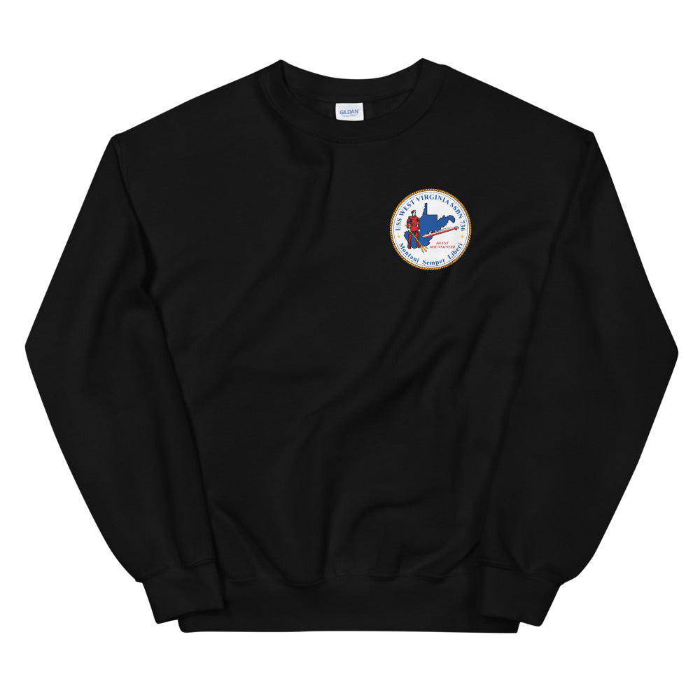 USS West Virginia (SSBN-736) Ship's Crest Sweatshirt