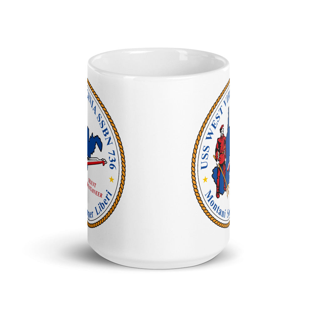 USS West Virginia (SSBN-736) Ship's Crest Mug