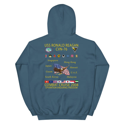 USS Ronald Reagan (CVN-76) 2008 Cruise Hoodie