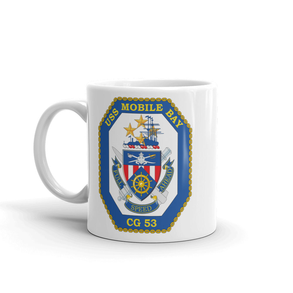 USS Mobile Bay (CG-53) Ship's Crest Mug