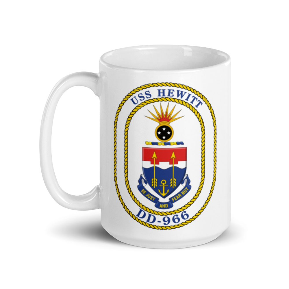 USS Hewitt (DD-966) Ship's Crest Mug