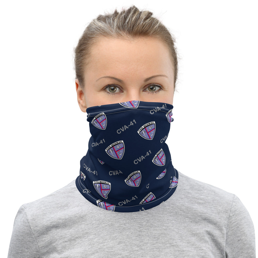 USS Midway (CVA-41) w/ hull number Neck Gaiter