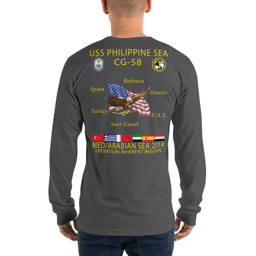 USS Philippine Sea (CG-58) 2014 Long Sleeve Cruise Shirt