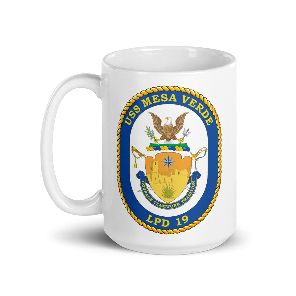 USS Mesa Verde (LPD-19) Ship's Crest Mug