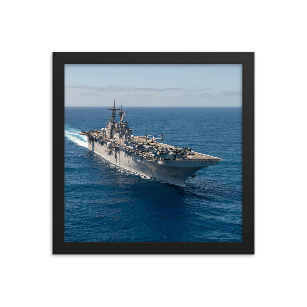 USS Essex (LHD-2) Framed Ship Photo