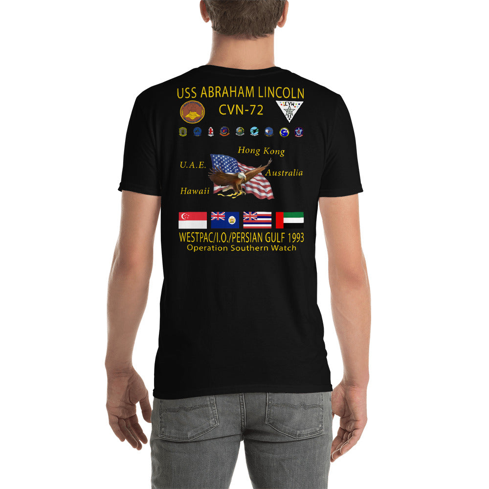 USS Abraham Lincoln (CVN-72) 1993 Cruise Shirt