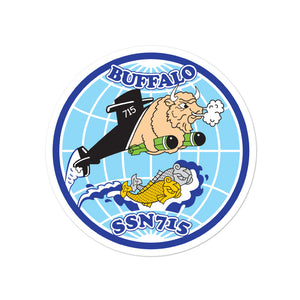 USS Buffalo (SSN-715) Ship's Crest Vinyl Sticker
