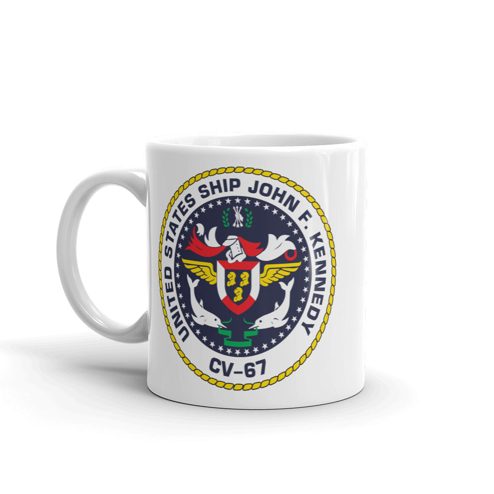USS John F. Kennedy (CV-67) Ship's Crest Mug