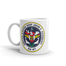 Load image into Gallery viewer, USS John F. Kennedy (CV-67) Ship&#39;s Crest Mug
