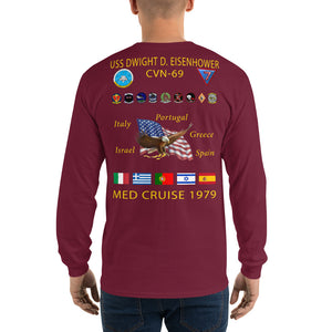 USS Dwight D. Eisenhower (CVN-69) 1979 Long Sleeve Cruise Shirt