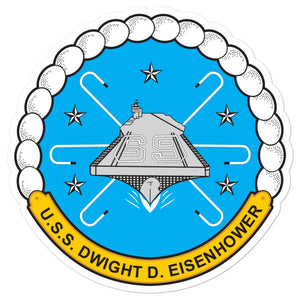 USS Dwight D. Eisenhower (CVN-69) Ship's Crest Vinyl Sticker
