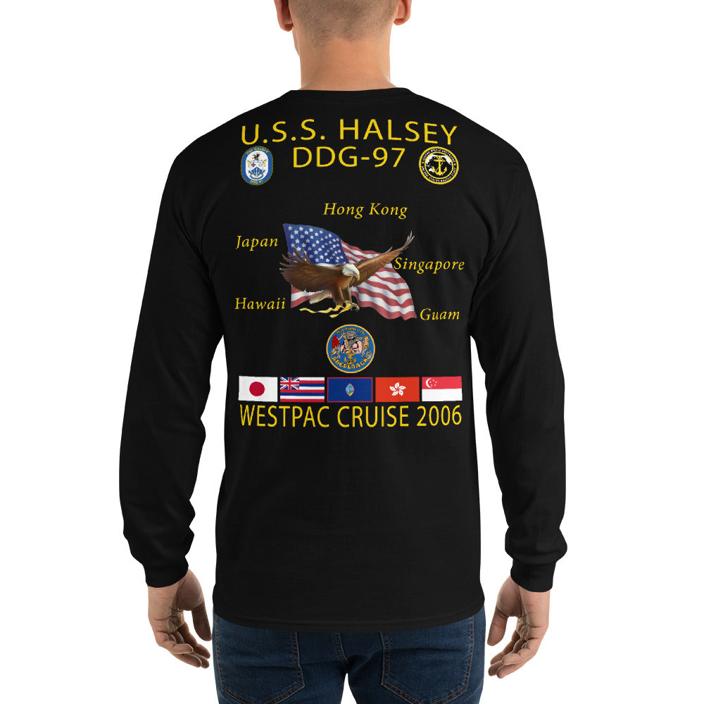 USS Halsey (DDG-97) 2006 Long Sleeve Cruise Shirt