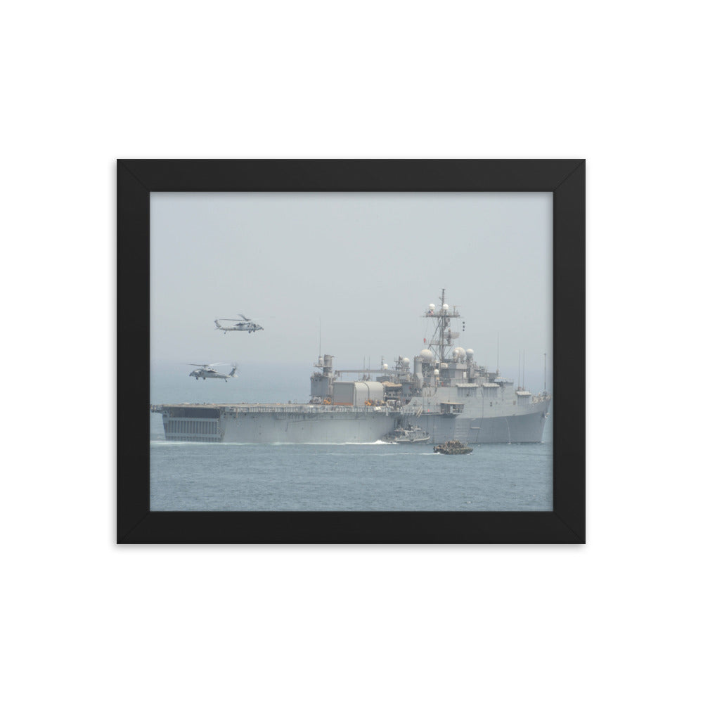 USS Ponce (LPD-15) Framed Ship Photo