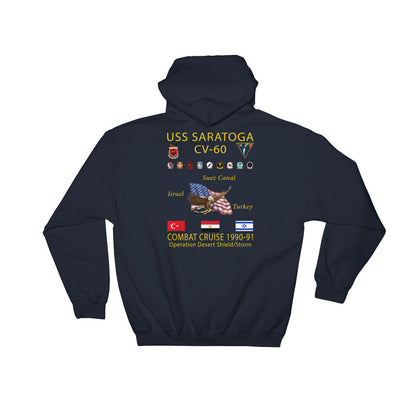 USS Saratoga (CV-60) 1990-91 Cruise Hoodie