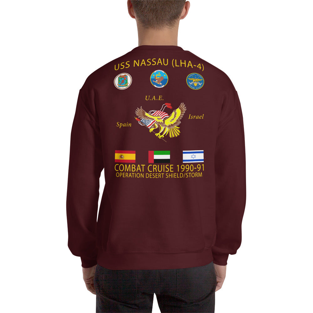 USS Nassau (LHA-4) 1990-91 Cruise Sweatshirt