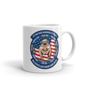 USS America (CV-66) Big Dog's Last Romp 1995-96 Mug
