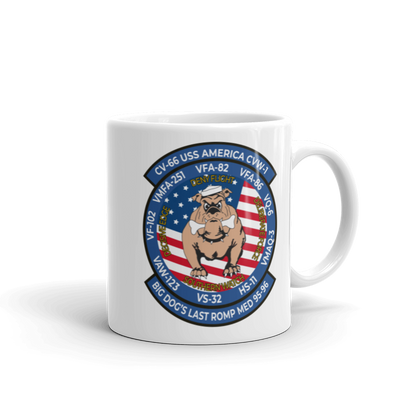 USS America (CV-66) Big Dog's Last Romp 1995-96 Mug