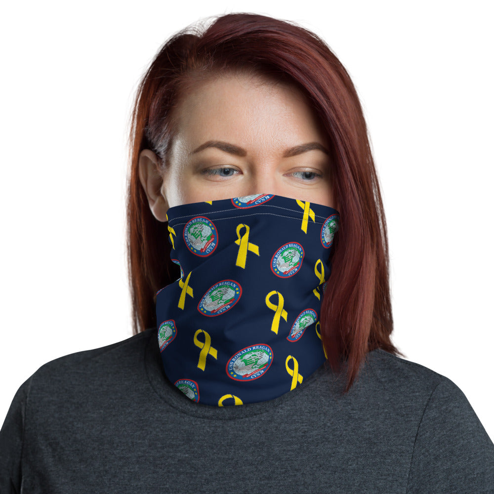 USS Ronald Reagan (CVN-76) Yellow Ribbon Neck Gaiter