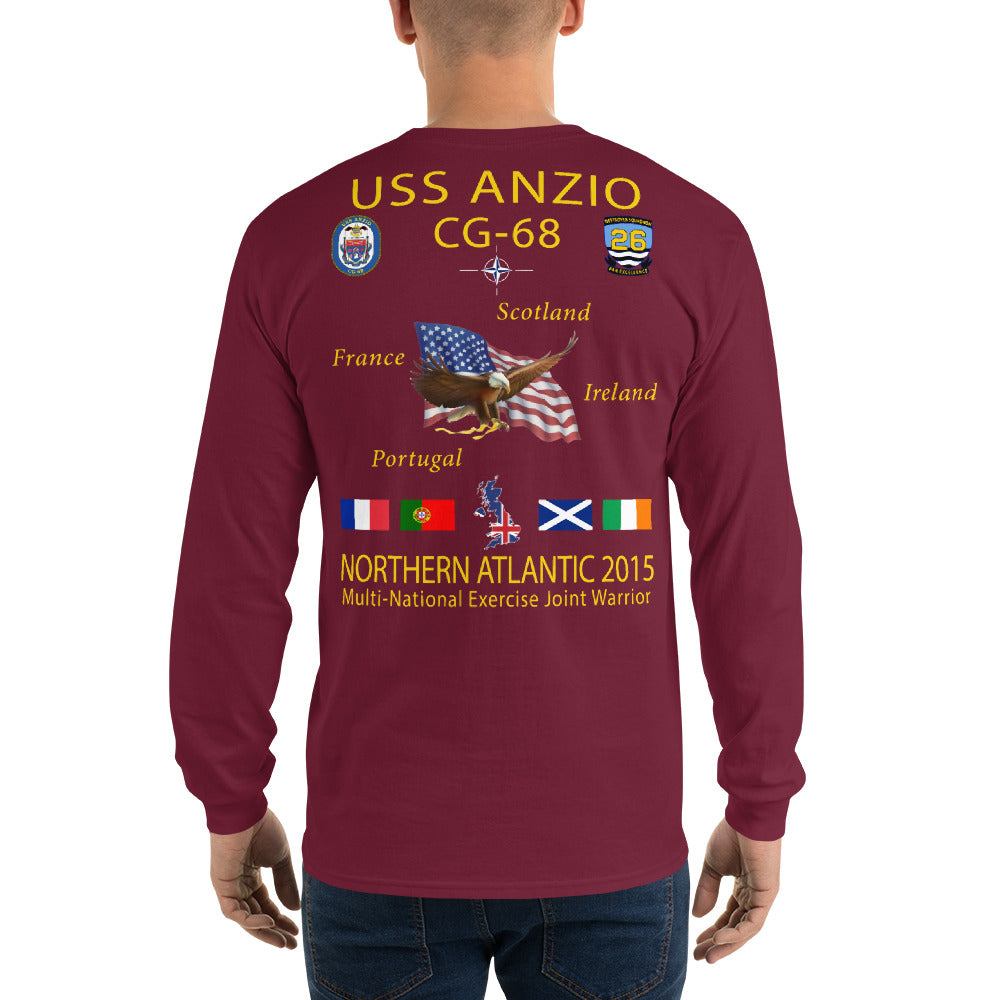 USS Anzio (CG-68) 2015 Long Sleeve Cruise Shirt