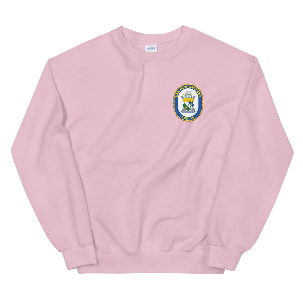 USS New Orleans (LPD-18) Ship's Crest Sweatshirt