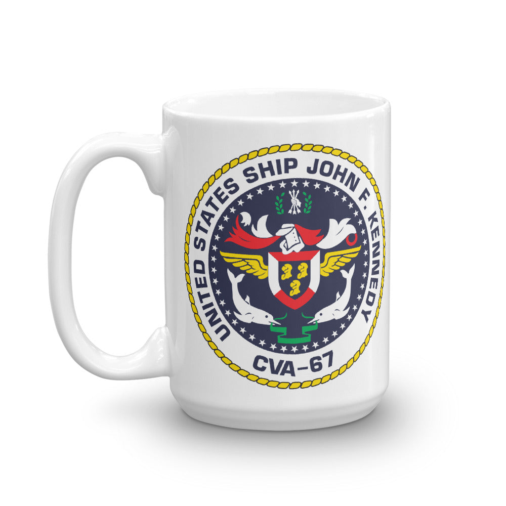 USS John F. Kennedy (CVA-67) Ship's Crest Mug