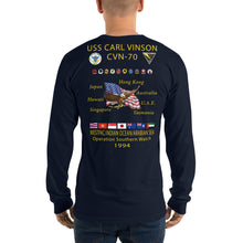 Load image into Gallery viewer, USS Carl Vinson (CVN-70) 1994 Long Sleeve Cruise Shirt