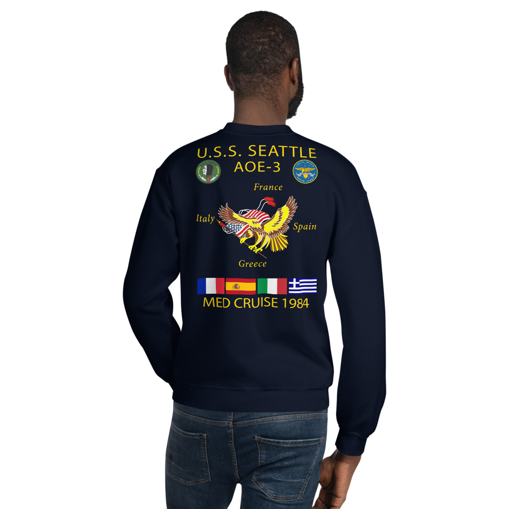 USS Seattle (AOE-3) 1984 Cruise Sweatshirt