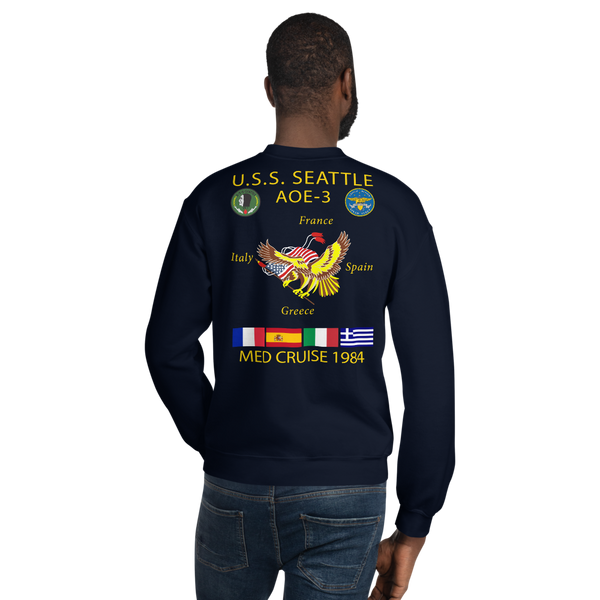 USS Seattle (AOE-3) 1984 Cruise Sweatshirt