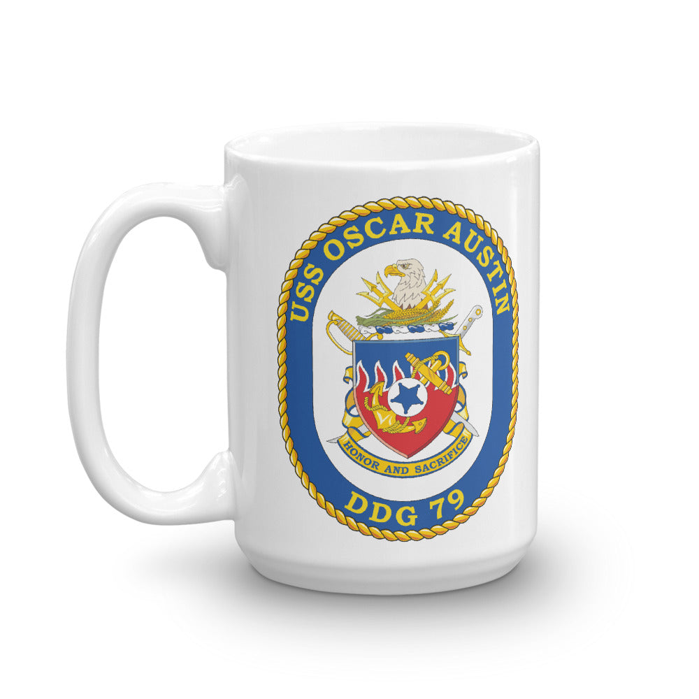 USS Oscar Austin (DDG-79) Ship's Crest Mug